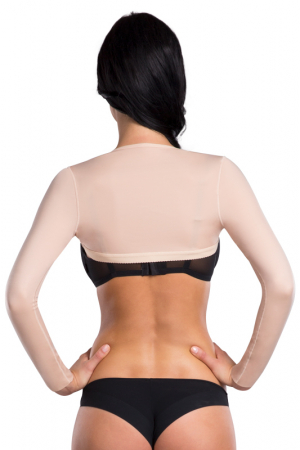 CzSalus Long-Sleeved Women Compression Vest to Alleviate The discomforts of  Lipoedema, Lymphoedema (Black, M) 