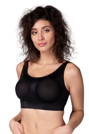 Post-Breast Op Compression Bra with High Cotton Content with or without Belt