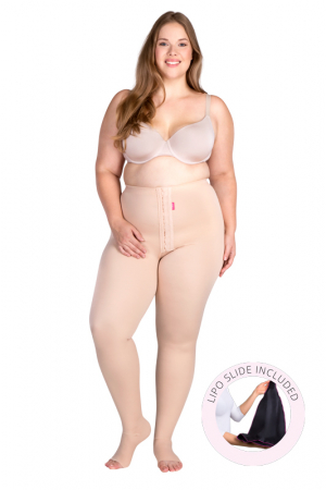LIPOELASTIC LIPEDEMA Compression Leggings - Lower Version Shorter Than 5.4  - TBfL Variant Natural at  Women's Clothing store